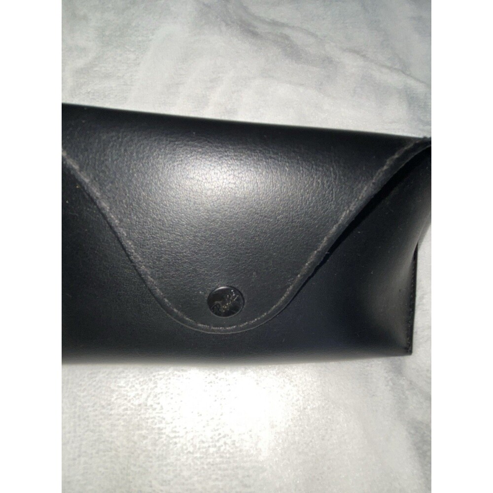 Genuine Ray-Ban Leather Sunglasses Case Medium Button Type Fits Ray-Ban